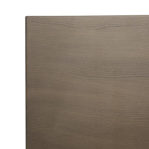Mesa de exterior de madera negra Bolero: Estética de madera, robustez de aluminio para sus espacios exteriores profesionales.