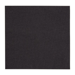 Black 2-Ply Napkins 330 mm - Pack of 2000 Snacking Eco-Friendly