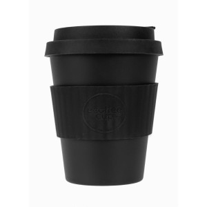 Vaso reutilizable de bambú negro de 340 ml: práctico y ecológico