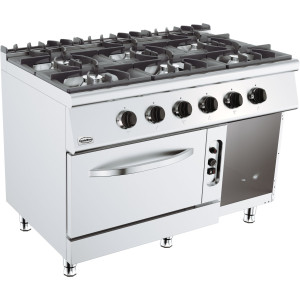 Horno Profesional 700 con Horno a Gas - 6 Quemadores - CombiSteel