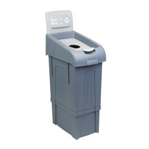 Cubo de reciclaje 80 L - Metal - CombiSteel