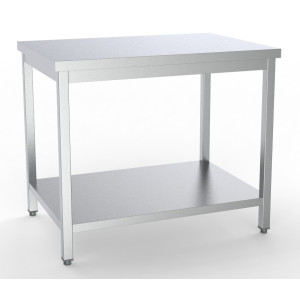 Mesa de Inox con Estante - L 900 x P 600 mm