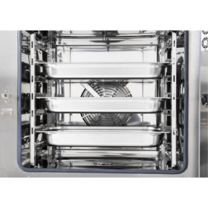 Horno Mixto Compacto con Pantalla Táctil 7 x GN 1/1 con Soporte y Kit de Instalación - Buffalo