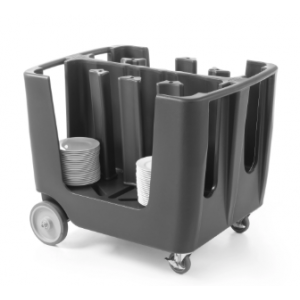 Carro de platos con columnas simétricas Cambro