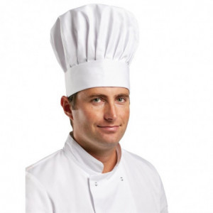Toque de Chef Tallboy - Talla M 58 cm - Ropa de Chef Blancos - Fourniresto