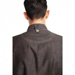 Chaqueta de cocina unisex de mezclilla de manga corta Urban Delancey - Talla S - Chef Works - Fourniresto