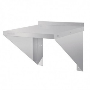 Estantería de acero inoxidable para microondas 560 x 460 mm - Vogue - Fourniresto