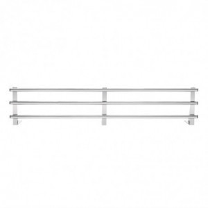 Estantería de pared tubular de acero inoxidable 1500 mm - Vogue - Fourniresto
