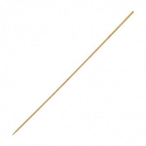Brocheta de madera 250 mm - Lote de 200 - Fiesta Green - Fourniresto