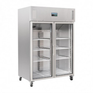 Vitrina refrigerada positiva simple GN 2/1 Serie G 600 L - Polar - Fourniresto