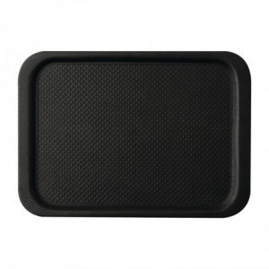 Plato Antideslizante Negro Blackline 490 x 340mm - Roltex - Fourniresto