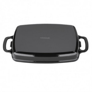Plato de Hierro Fundido Rectangular Negro - 1,8 L - Vogue