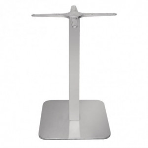 Pie de mesa cuadrado de acero inoxidable - L 400mm - Bolero