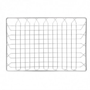 Cesta de presentación de acero inoxidable 450 x 300 x 100 mm - Olympia - Fourniresto