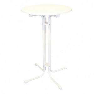 Mesa alta Limburg Blanco - 70 cm - FourniResto - Fourniresto