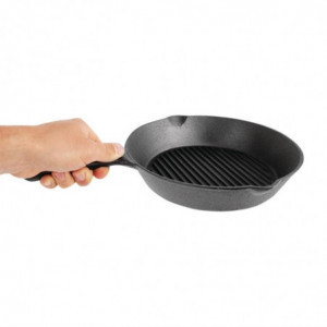 Poêle Grill Rainurée Ronde - Ø 267mm - Vogue