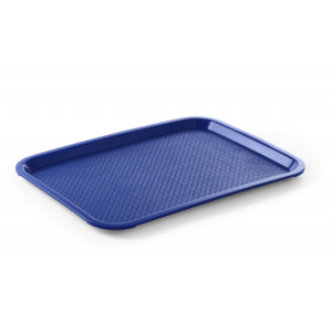 Bandejita rectangular para comida rápida - Modelo pequeño 265 x 345 mm - Azul