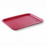 Bandej Rectangular Fast Food - Modelo Grande 450 x 350 mm - Rojo - Rojo