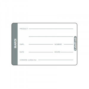 Etiqueta de trazabilidad LabelFresh Pro - Martes - 70 x 45 mm - Lote de 500 - LabelFresh