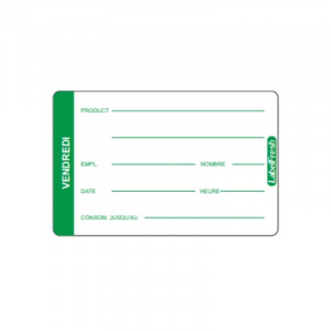 Etiqueta de trazabilidad LabelFresh Pro - Viernes - 70 x 45 mm - Lote de 500 - LabelFresh