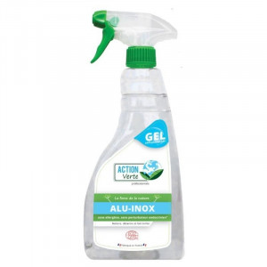 Gel Limpiador Desengrasante en Spray para Acero Inoxidable y Aluminio - 750 ml - Acción Verde