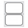 Matriz de sellado para selladora manual - 2 compartimentos 178 x 113 mm - Hendi
