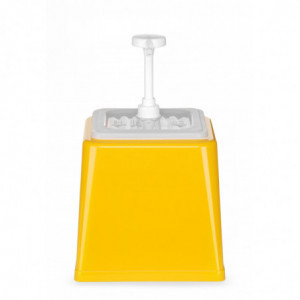 Distribuidor de Salsa con Bomba - Amarillo - 2,5 L - Hendi