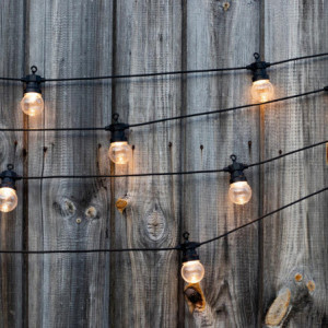 Guirnalda luminosa solar y LED para exteriores - Party Clear Hybrid - Lumisky