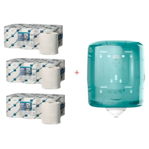 Pack de inicio Distribuidor de rollos de papel central y toallas de papel adicionales