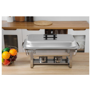 Chafing Dish 9 L - GN 1/1 Eco Dynasteel: mantenga sus platos calientes