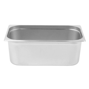 Bandeja gastronorm GN 1/1 de acero inoxidable 28L - Profundidad 200 mm | Dynasteel
